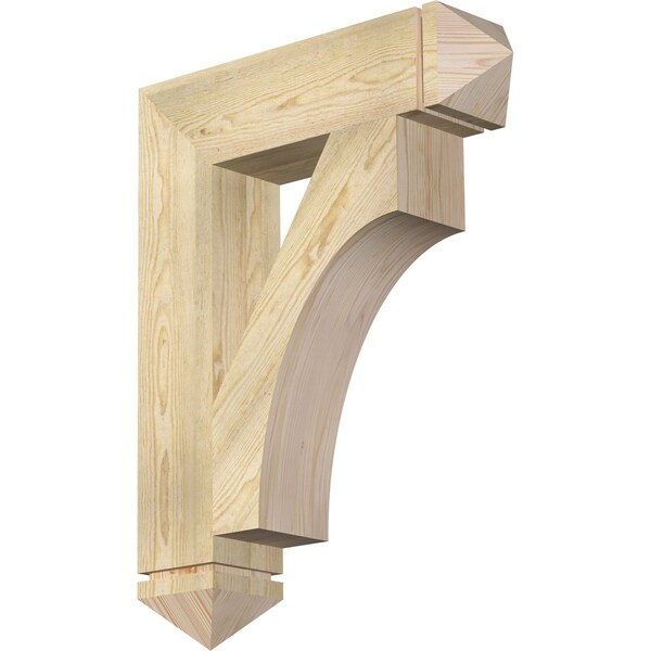 Ekena Millwork Westlake Arts & Crafts Rough Sawn Bracket, Douglas Fir, 6"W x 26"D x 34"H BKT06X26X34WTL03RDF - main